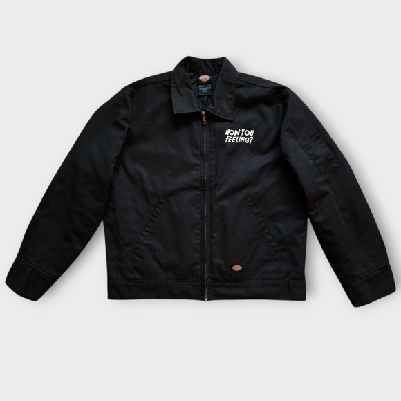 Dickies Insulated Eisenhower Front Zip Jacket - Black, Size L - Picture 2 of 14